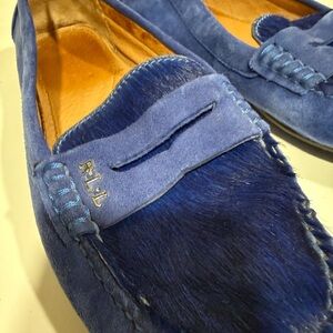 Ralph Lauren Double RL Men's Rich Blue Loafers